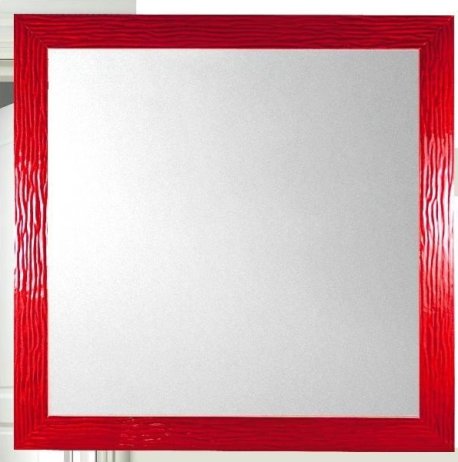 Designové zrcadlo Lowell MR11741 červené 80x80cm