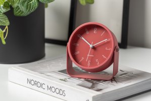Designový budík 5989RD Karlsson 12cm
