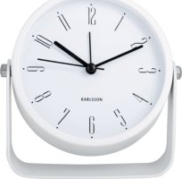 Designový budík 5989WH Karlsson 12cm