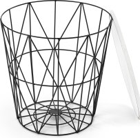 Designový stolek HARISSA B bílý mramor