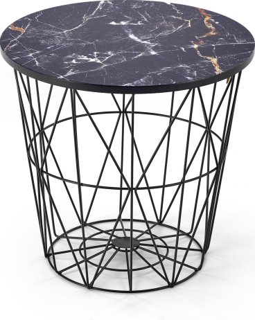 Designový stolek HARISSA B černý mramor