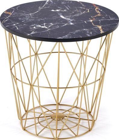 Designový stolek HARISSA G černý mramor