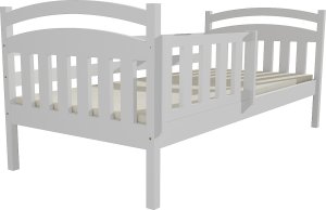 Bílá dětská postel DP 001, 90x200 cm, bez ÚP