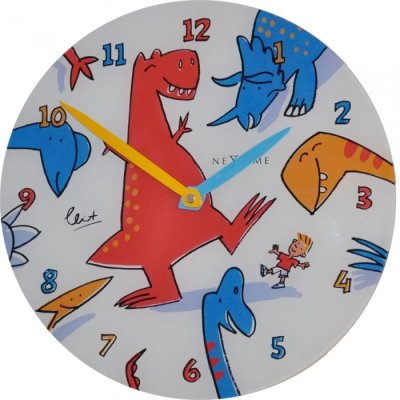 Dětské nástěnné hodiny 8813 Nextime Dino Dance 30cm