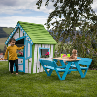 Dětské zahradní sezení Pottail modrá/přírodní