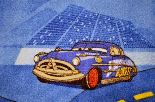 Dětský koberec Cars 77 World of cars blue, 80x120 cm