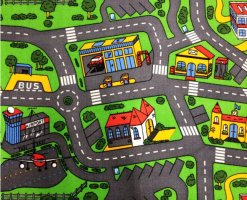 Dětský koberec City life, 200x200 cm