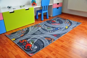 Dětský koberec Planes šedý, 140x200 cm