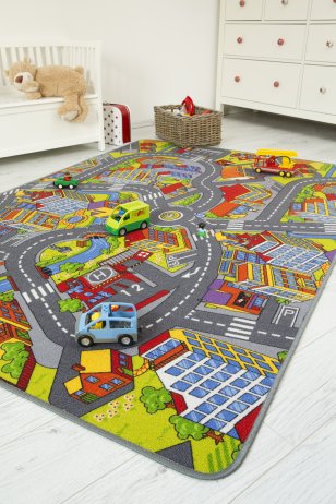 Dětský koberec Silnice, 170x240 cm