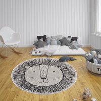 Dětský kusový koberec Flatweave Kids Rugs 104881Cream/Black