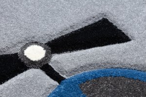 Dětský kusový koberec Petit Toys cars grey
