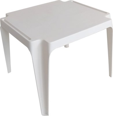 Bílý plastový stolek Susi, II. jakost