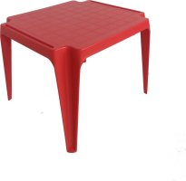 Červený plastový stolek Susi, II. jakost