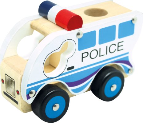 Dřevěné auto policie