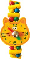Dětské dřevěné hodinky - Kočka