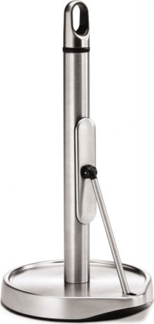 Držák na kuchyňské utěrky s ramenem, Simplehuman – pro role do 28 cm, matná ocel