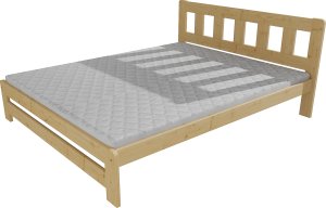 Dvoulůžková postel VMK010B 180 bezbarvý lak
