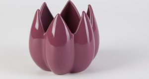 Keramická váza Bud, fialová