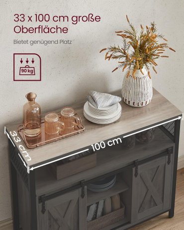 Komoda s posuvnými dvířky LSC092B02
