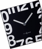 Fisura nástěnné hodiny Esquina Black 21cm