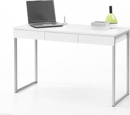 Bílý psací stůl Plus 06