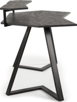 Počítačový stůl FORKS černá/šedá