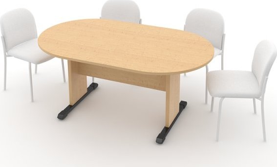 Jednací stůl - oválný 170 cm