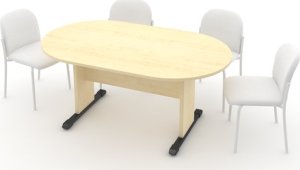 Jednací stůl - oválný 170 cm