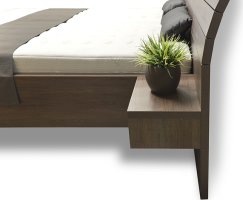 Luxusní postel Salina s úložným boxem u nohou