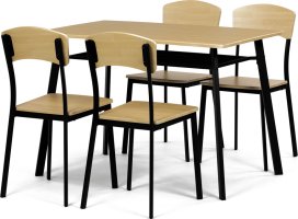 Jídelní set AUT-O2222 OAK stůl + 4 židle