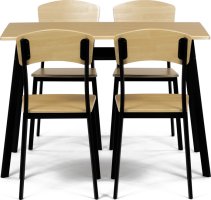 Jídelní set AUT-O2222 OAK stůl + 4 židle