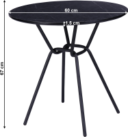 Jídelní stůl Instora 60 černá