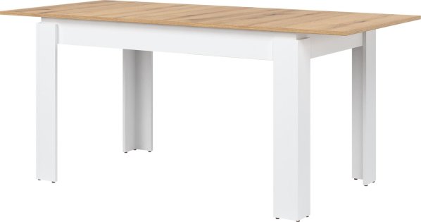 Jídelní stůl ST06 bílá/dub evoke
