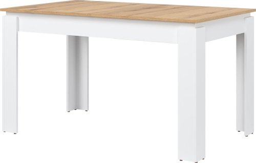 Jídelní stůl ST06 bílá/dub evoke