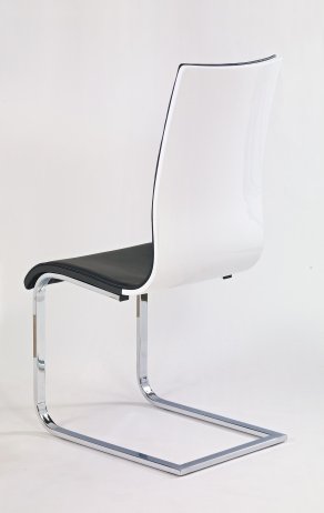Černo bílá jídelní židle K104