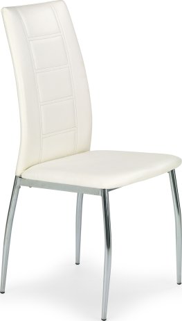 Jídelní židle K134 bílá ekokůže