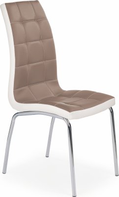 Jídelní židle K186 cappuccino/bílá