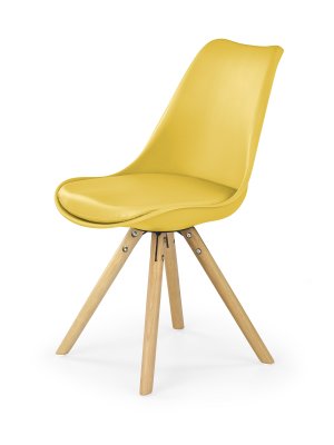 Jídelní židle K201, žlutá