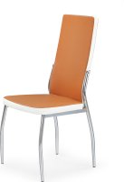 Jídelní židle K210, oranžovo-bílá