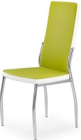 Jídelní židle K210, zeleno-bílá