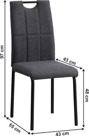 Jídelní židle Outcor šedá