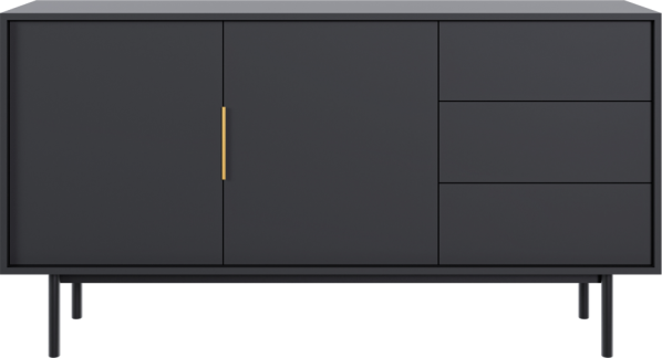 Černá komoda Makers 2D3S