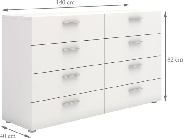 Bílá komoda Pepe 5