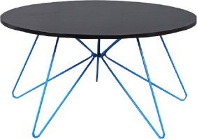 Konferenční stolek MIKKEL, černý dub / modrá