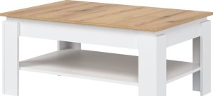 Konferenční stolek LA07 bílá/dub evoke