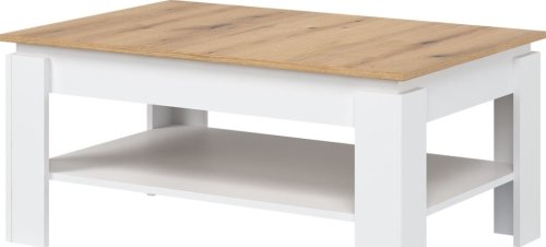 Konferenční stolek LA07 bílá/dub evoke