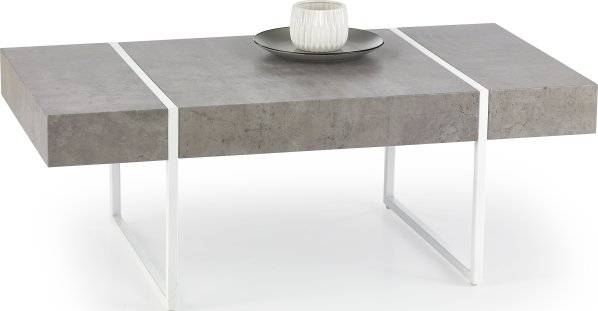 Konferenční stolek Tiffany, beton-bílý