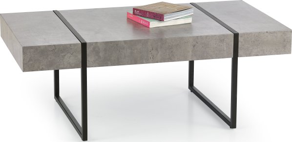 Konferenční stolek Tiffany, beton-černý