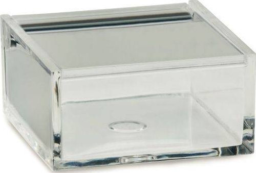 Kosmetická dóza  SAFIRA plast, transparent, 6x6x3cm - Kela