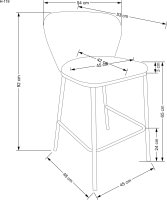Krémová barová židle H119
